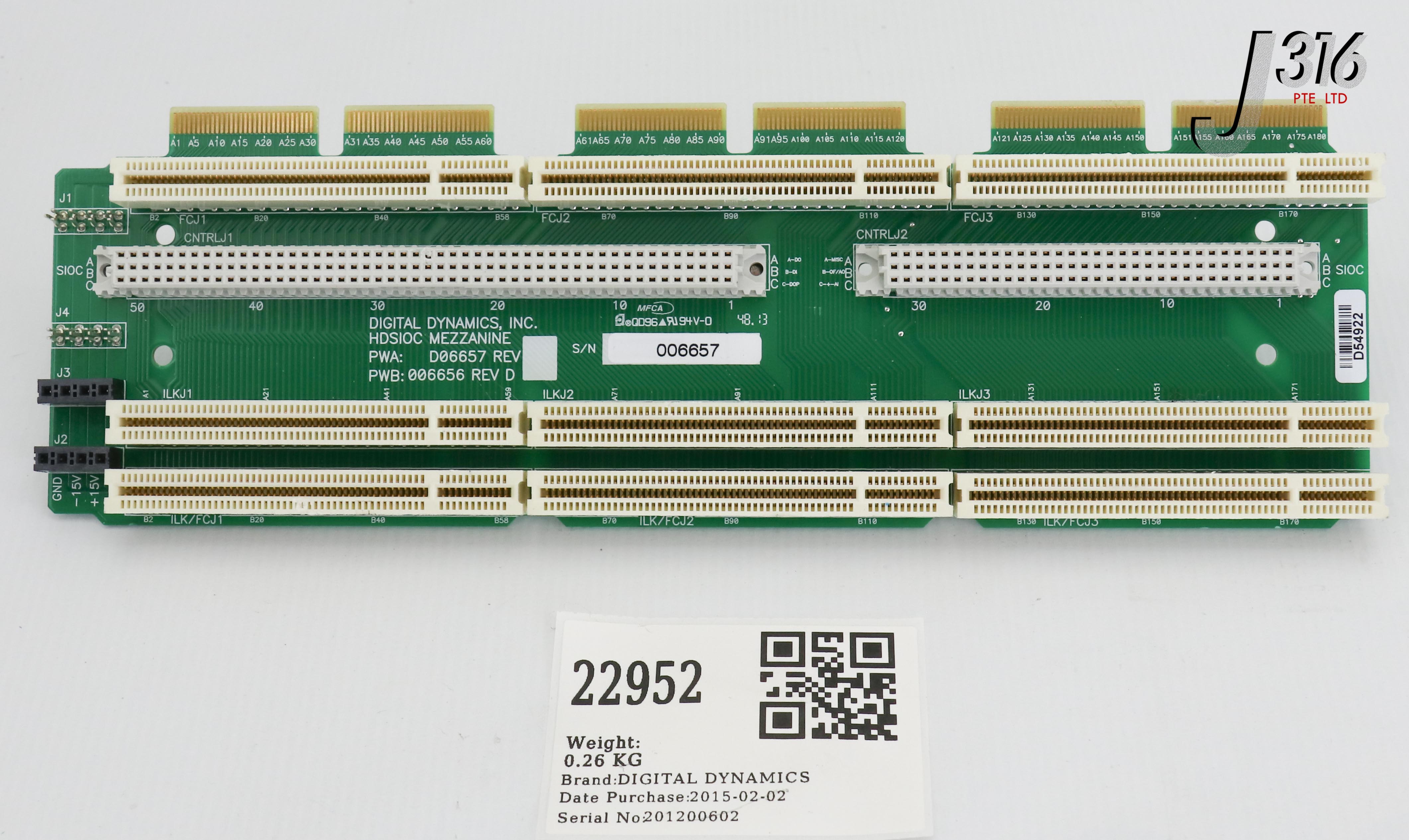 PP「P」 22952 DIGITAL DYNAMICS PCB, HDSIOC MEZZANINE, 006656 D06657 | eBay